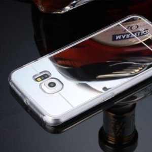 Samsung Galaxy S6 edge maska MIRROR - srebrna