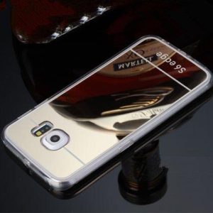 Samsung Galaxy S6 edge maska MIRROR - zlatna