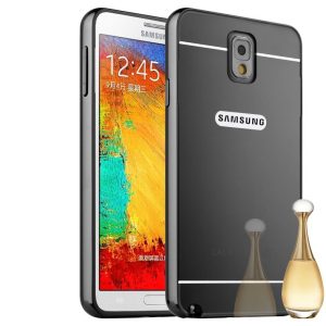 Samsung Galaxy Note 3 ALU maska MIRROR - crna