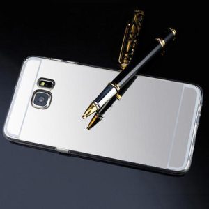 Samsung Galaxy S6 edge+ maska MIRROR - srebrna